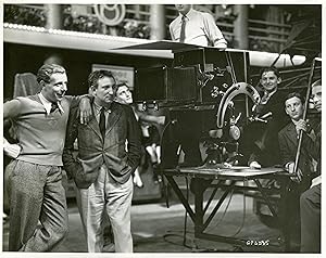 "Roger CAPELLANI et Benno VIGNY" Surveillant le tournage d'une scène du film "CÔTE D'AZUR" Réalis...