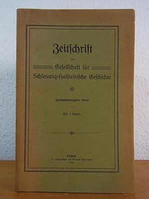Bild des Verkufers fr Zeitschrift der Gesellschaft fr Schleswig-Holsteinische Geschichte. Band 42 zum Verkauf von Antiquariat Weber