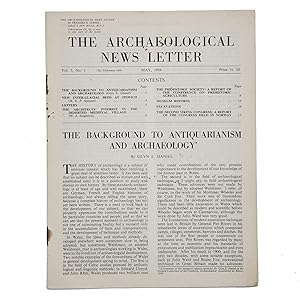 Imagen del vendedor de The Background to Antiquarianism and Archaeology; New Inter-Glacial Beds at Ipswich; The Architects' Interest in the Deserted Medieval Village a la venta por Memento Mori Fine and Rare Books