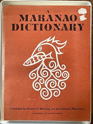 Seller image for A Maranao dictionary for sale by Joseph Burridge Books