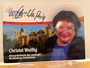 Original Autogramm Christel Weißig / Autogramm Autograph signiert signed signee