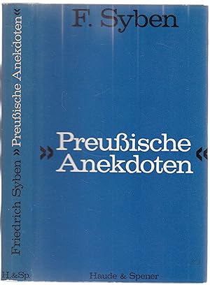 Seller image for Preuische Anekdoten for sale by Graphem. Kunst- und Buchantiquariat