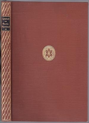 Bild des Verkufers fr Jahrbuch der Goethe-Gesellschaft. 18. Band zum Verkauf von Graphem. Kunst- und Buchantiquariat