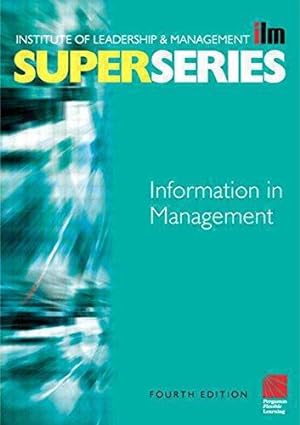 Seller image for Information in Management Super Series (ILM Super Series) for sale by WeBuyBooks