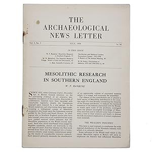 Imagen del vendedor de Mesolithic Research in Southern England; The Deserted Medieval Village; Scientific Curiosity; The Roman and Medieval London Excavation Council; Excavations at Sakkara, 1953 and 1954 (part I) a la venta por Memento Mori Fine and Rare Books