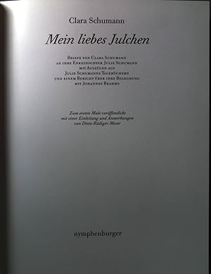 Bild des Verkufers fr Mein liebes Julchen. zum Verkauf von books4less (Versandantiquariat Petra Gros GmbH & Co. KG)