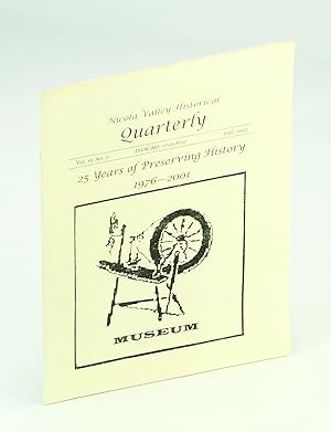 Imagen del vendedor de Nicola Valley Historical Quarterly, Vol. 16, No. 2, Fall 2001: 25 Years of Preserving History a la venta por RareNonFiction, IOBA