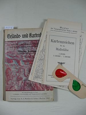 Image du vendeur pour Gelnde- und Kartenkunde. Handbuch fr militrisches Aufnehmen und Kartenwesen fr Offiziere, Offiziersanwrten und Wehrsportler sowie zum Selbstunterricht. mis en vente par Wolfgang Kohlweyer