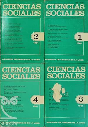 Seller image for Ciencias Sociales - 4 Vols. - Ao 1981 (Completo) for sale by LIBRERA SOLN