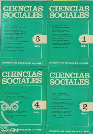 Seller image for Ciencias Sociales - 4 Vols. - Ao 1984 (Completo) for sale by LIBRERA SOLN