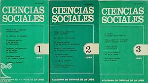 Seller image for Ciencias Sociales nmeros 1-2-3 de 1989 for sale by LIBRERA SOLN