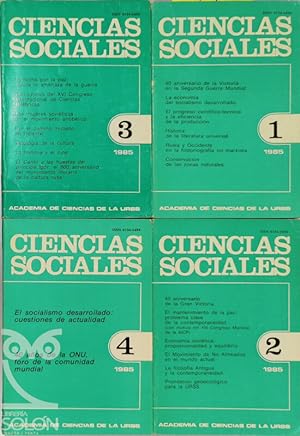 Seller image for Ciencias Sociales - 4 Vols. - Ao 1985 (Completo) for sale by LIBRERA SOLN