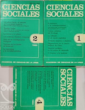 Seller image for Ciencias Sociales nmeros 1-2-4 de 1980 for sale by LIBRERA SOLN