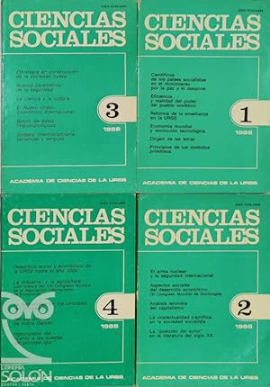 Seller image for Ciencias Sociales - 4 Vols. - Ao 1986 (Completo) for sale by LIBRERA SOLN
