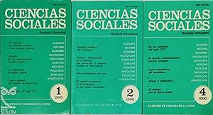 Seller image for Ciencias Sociales nmeros 1-2-4 de 1990 for sale by LIBRERA SOLN