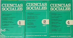 Seller image for Ciencias Sociales nmeros 1-2-4 de 1988 for sale by LIBRERA SOLN