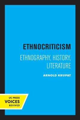 Imagen del vendedor de Ethnocriticism: Ethnography, History, Literature (Paperback or Softback) a la venta por BargainBookStores