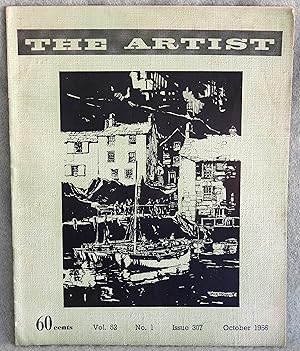 Immagine del venditore per The Artist Vol. 52 No. 1 Issue 307 October 1956 venduto da Argyl Houser, Bookseller