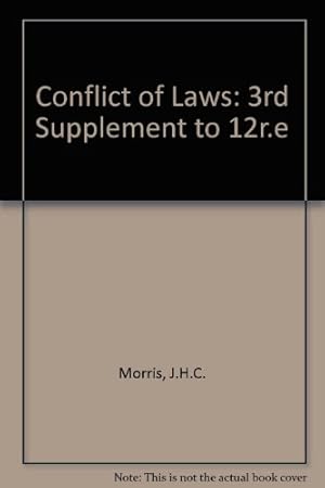 Imagen del vendedor de 3rd Supplement to 12r.e (Conflict of Laws) a la venta por WeBuyBooks