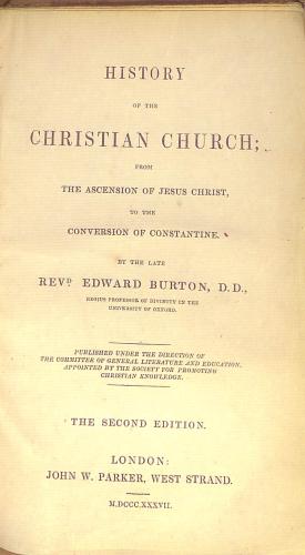 Seller image for History of the Christian Church from the Ascension of Jesus Christ to the Conversion of Constantine for sale by WeBuyBooks