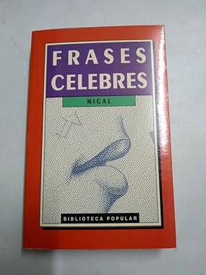 Imagen del vendedor de Frases clebres a la venta por Libros Ambig