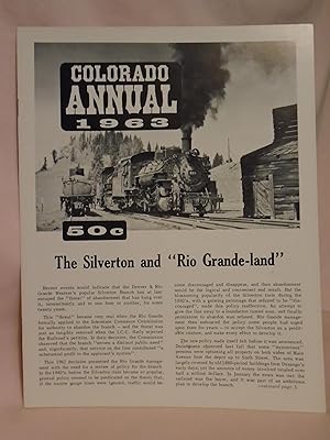 Immagine del venditore per COLORADO ANNUAL 1963 (ISSUEL #1) venduto da Robert Gavora, Fine & Rare Books, ABAA