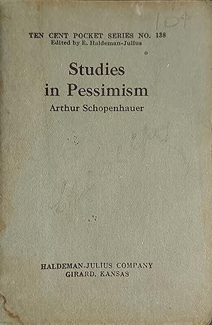 Seller image for Studies In Pessimism, Ten Cent Pocket Series No.138 for sale by Mister-Seekers Bookstore