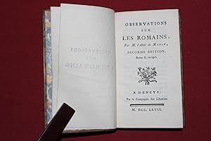 Observations sur les Romains. Seconde edition, revue & corrigee