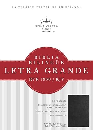 Imagen del vendedor de RVR 1960/KJV Biblia Bilinge Letra Grande, negro tapa dura (Hardcover) a la venta por CitiRetail