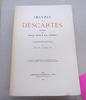 Image du vendeur pour  uvres de Descartes: Correspondance II (mars 1638 - dcembre 1639) mis en vente par Midway Book Store (ABAA)