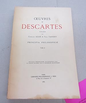 Image du vendeur pour  uvres de Descartes: Principia philosophi VIII-1 mis en vente par Midway Book Store (ABAA)