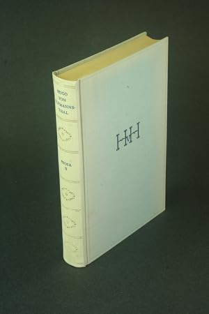 Image du vendeur pour Prosa II. Herausgegeben von Herbert Steiner mis en vente par Steven Wolfe Books