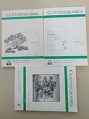 Imagen del vendedor de CUNNINGHAMIA - Volumes 1 (1) 1981, 1 (4) 1986 and 2 (3) 1991 a la venta por Rons Bookshop (Canberra, Australia)