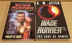 Seller image for Blade Runner (Bladerunner): (series) #1 - Do Androids Dream of Electric Sheep?; # 2 - The Edge of Human; -(2 volumes in the "Blade Runner" series)- for sale by Nessa Books