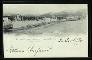 Image du vendeur pour Carte postale Marseille, La Place, vue du cote droit mis en vente par Bartko-Reher