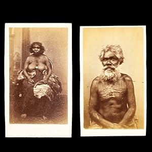 Bild des Verkufers fr Photographic portraits of Gellibrand and Jammawing, both Gulidjan speakers, Western District, Victoria, circa 1877. zum Verkauf von Douglas Stewart Fine Books
