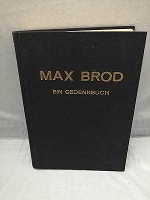 Bild des Verkufers fr Max Brod. Ein Gedenkbuch 1884-1968 zum Verkauf von Libros Angulo