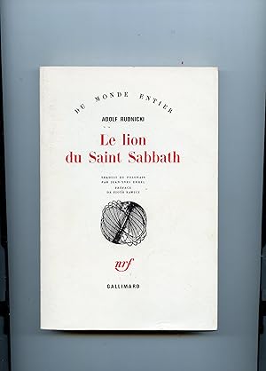 Bild des Verkufers fr LE LION DU SAINT SABBATH . Traduit du polonais par Jean-Yves Erhel . Prface de Piotr Rawicz zum Verkauf von Librairie CLERC