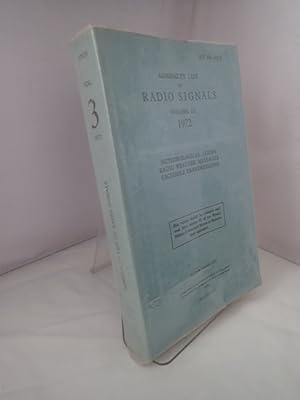 Seller image for Admiralty List of Radio Signals Volume III 1972: Meteorological Codes Radio Weather Messages Facsimile Transmissions for sale by YattonBookShop PBFA