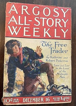 Imagen del vendedor de Argosy All-Story Weekly December 16, 1922 Volume CXLVII Number 6 "Tarzan and the Golden Lion" a la venta por biblioboy