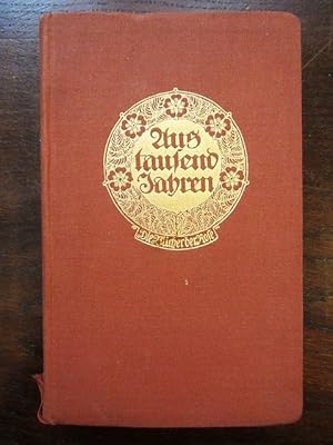 Bild des Verkufers fr Aus tausend Jahren. Deutsche Balladen und Kriegslieder geschmckt von Kte Vesper-Waentig zum Verkauf von Rudi Euchler Buchhandlung & Antiquariat