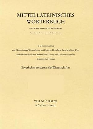 Imagen del vendedor de Mittellateinisches Wrterbuch bis zum ausgehenden 13. Jahrhundert. II. Band, Lieferung 8: comprovincialis - conductus (Lieferung 18 des Gesamtwerkes) a la venta por CSG Onlinebuch GMBH