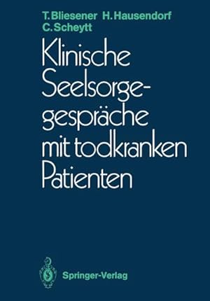 Seller image for Klinische Seelsorgegesprche mit todkranken Patienten for sale by CSG Onlinebuch GMBH