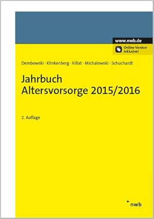 Immagine del venditore per Jahrbuch Altersvorsorge 2015/2016 venduto da CSG Onlinebuch GMBH