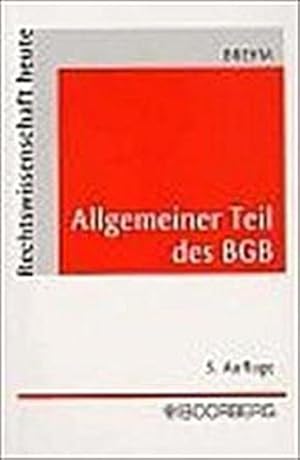 Seller image for Allgemeiner Teil des BGB. for sale by CSG Onlinebuch GMBH