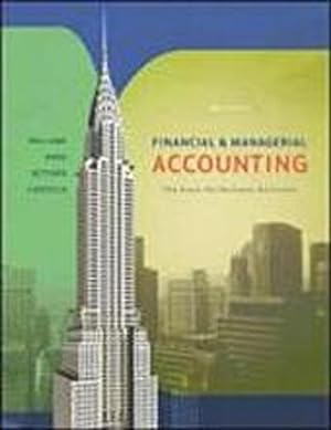 Bild des Verkufers fr Financial & Managerial Accounting: The Basis for Business Decisions zum Verkauf von CSG Onlinebuch GMBH