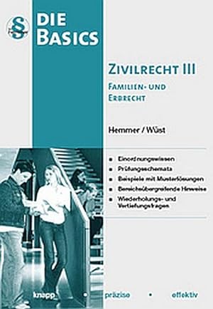 Immagine del venditore per Basics Zivilrecht, Band III (Skript Zivilrecht) venduto da CSG Onlinebuch GMBH