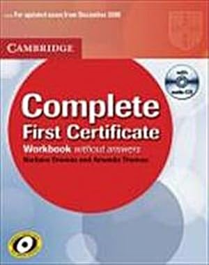 Imagen del vendedor de Complete First Certificate Workbook with Audio CD a la venta por CSG Onlinebuch GMBH