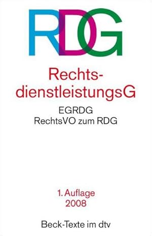 Seller image for Rechtsdienstleistungsgesetz (Beck-Texte im dtv) for sale by CSG Onlinebuch GMBH