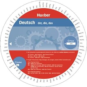 Bild des Verkufers fr Deutsch   der, die, das: Artikel und Plural / Wheel   Deutsch   der, die, das zum Verkauf von CSG Onlinebuch GMBH
